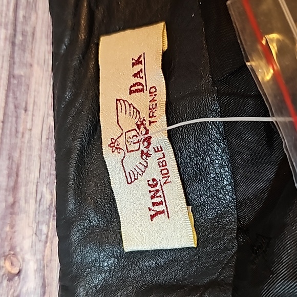 NWT YING DAK RHINESTONE 100% BLACK LEATHER LINED MAXI SKIRT - Picture 14 of 16